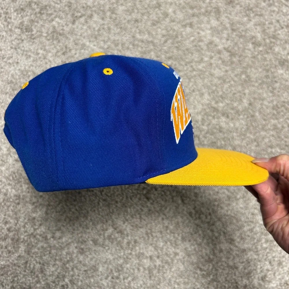 Golden State Warriors Mitchell Ness‎ Hardwood Classic Snapback Hat Blue Yellow